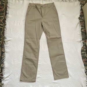 Carhartt Relaxed Fit Size 32x34 Khaki Work Pants 100% Cotton Twill Canvas